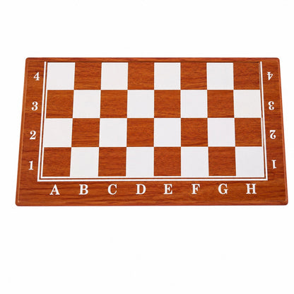 Joc 3 in 1 Sah, Table si Dame din Lemn maro deschis 50x40 cm Set Complet pentru Familie