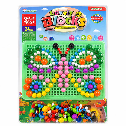 Joc Educativ cu Pioni pentru Copii , model fluture cu tabla verde – Set Creativ și Educativ