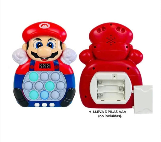 Joc interactiv pop it cu lumini si sunete, consola copii tip personaj clasic