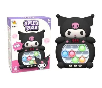 Joc interactiv pop it cu lumini si sunete, consola copii tip personaj negru