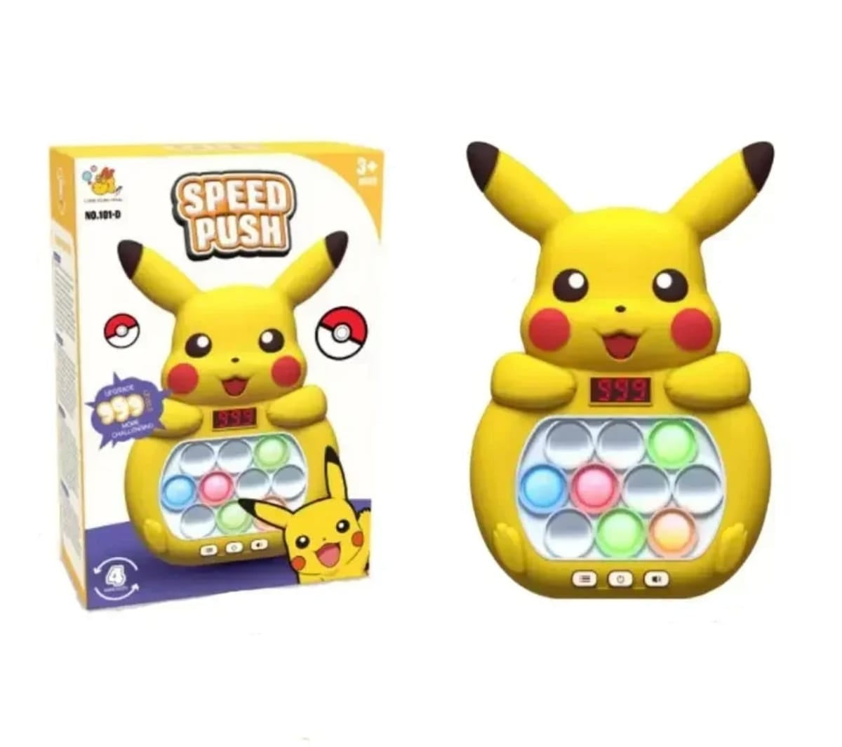Joc interactiv pop it cu lumini si sunete, consola copii tip personaj electric