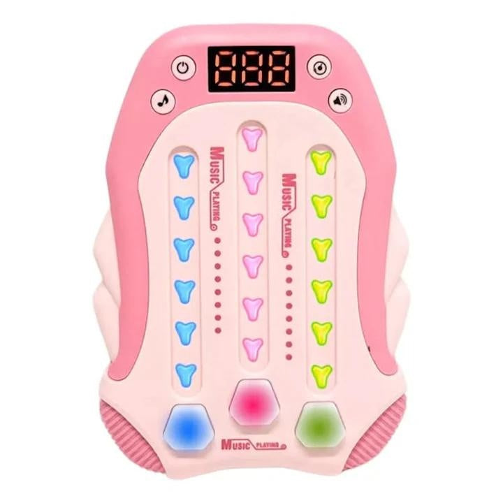 Joc Interactiv Rhythm Lumini Sunete Roz , Jucarie Educativa Copii 3+ Reflexe Memorie