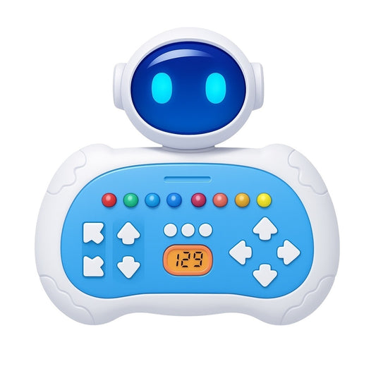 Joc Interactiv Robot pentru Copii, Lumini si Sunete, Butoane Colorate, Distractiv si Educativ