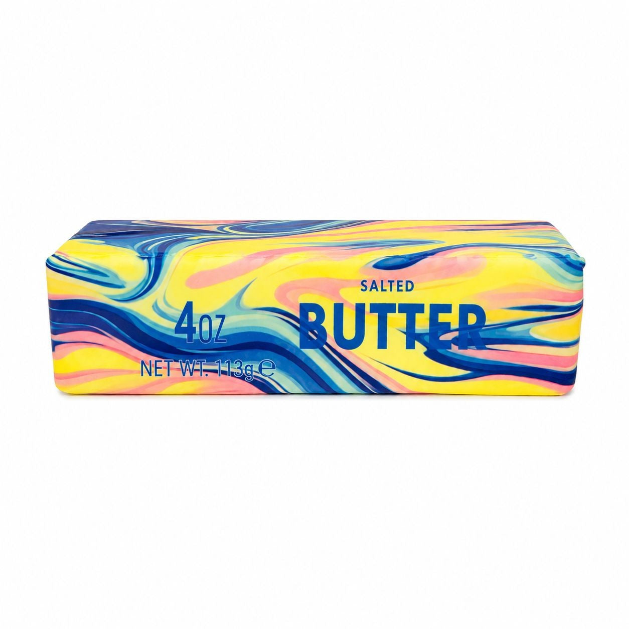 Jucarie antistres Butter Squishy 13cm, model pachet de unt marble effect, slow rising