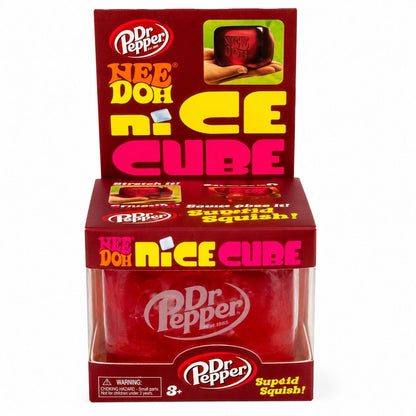 Jucărie Antistres Cub de gheata Roșu – Nice Cube Squishy , Moale și Elastic, 3+ Ani