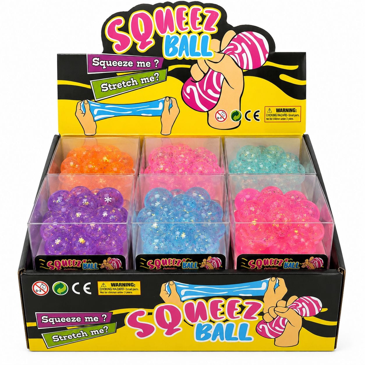 Jucărie Antistres Cub Squishy Bubble cu Sclipici, 4x4x4 cm, Moale și Elastică, Culori Asortate