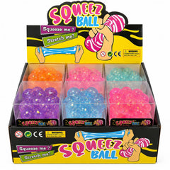 Jucărie Antistres Cub Squishy Bubble cu Sclipici, 4x4x4 cm, Moale și Elastică, Culori Asortate