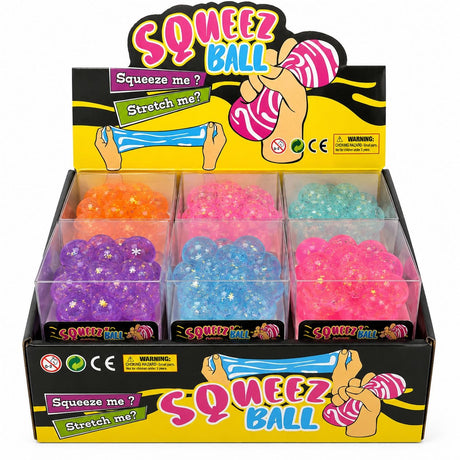 Jucărie Antistres Cub Squishy Bubble cu Sclipici, 4x4x4 cm, Moale și Elastică, Culori Asortate