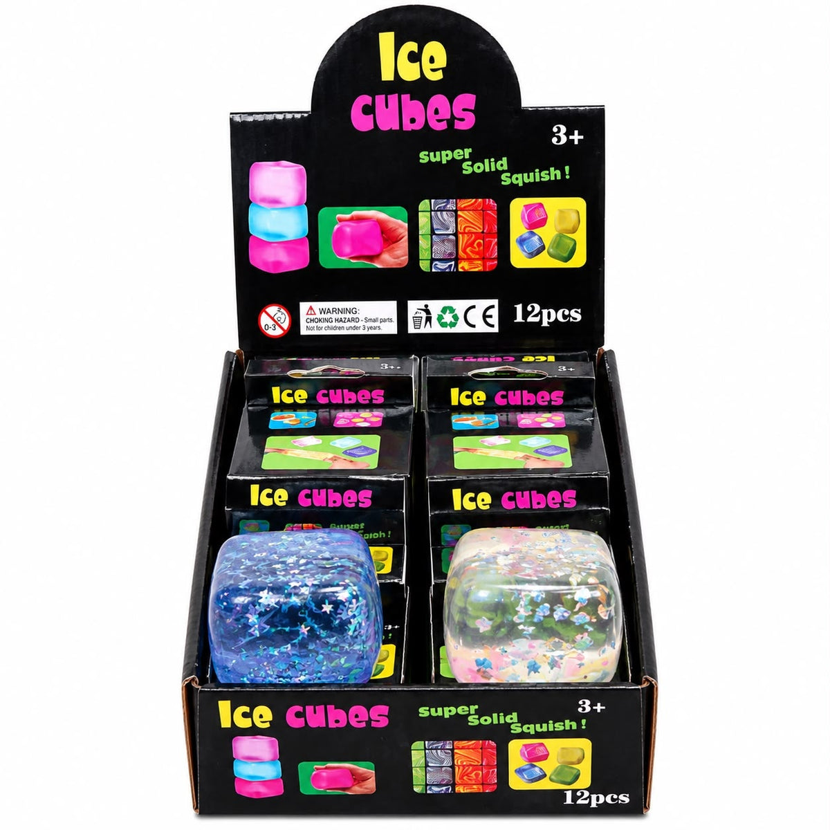 Jucărie Antistres Cub Squishy cu Steluțe și Charm-uri în Interior, Model Aleatoriu