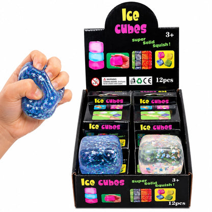 Jucărie Antistres Cub Squishy cu Steluțe și Charm-uri în Interior, Model Aleatoriu