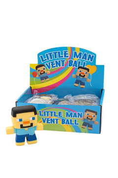 Jucarie Antistres Figurina Om Bloc Albastru , Little Man Vent Ball Squishy Copii 3+