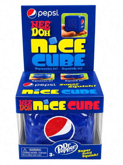 Jucărie Antistres Ice Cube Albastru – Cub Squishy , Moale și Elastic, pentru Relaxare, 3+ Ani