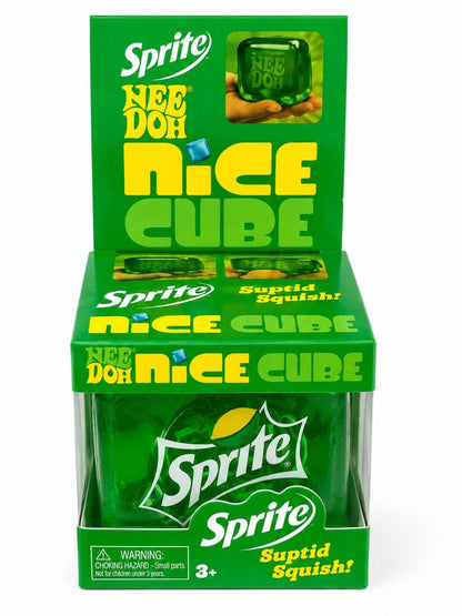 Jucărie Antistres Ice Cube Verde – Cub Squishy, Moale și Elastic, 3+ Ani