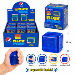 Jucărie Antistres NeeDoh Nice Cube Albastru – Cub Squishy