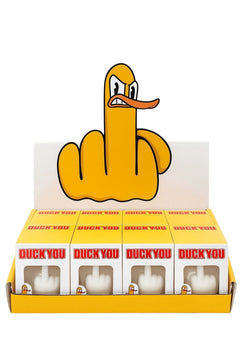 Jucarie Antistres Rata Gest Obraznic , Duck You Figurine PVC Cadou Inedit