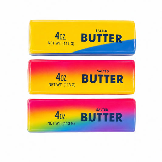 Jucarie antistres Squishy Butter 13.5cm, moale si elastica, culoare aleatorie