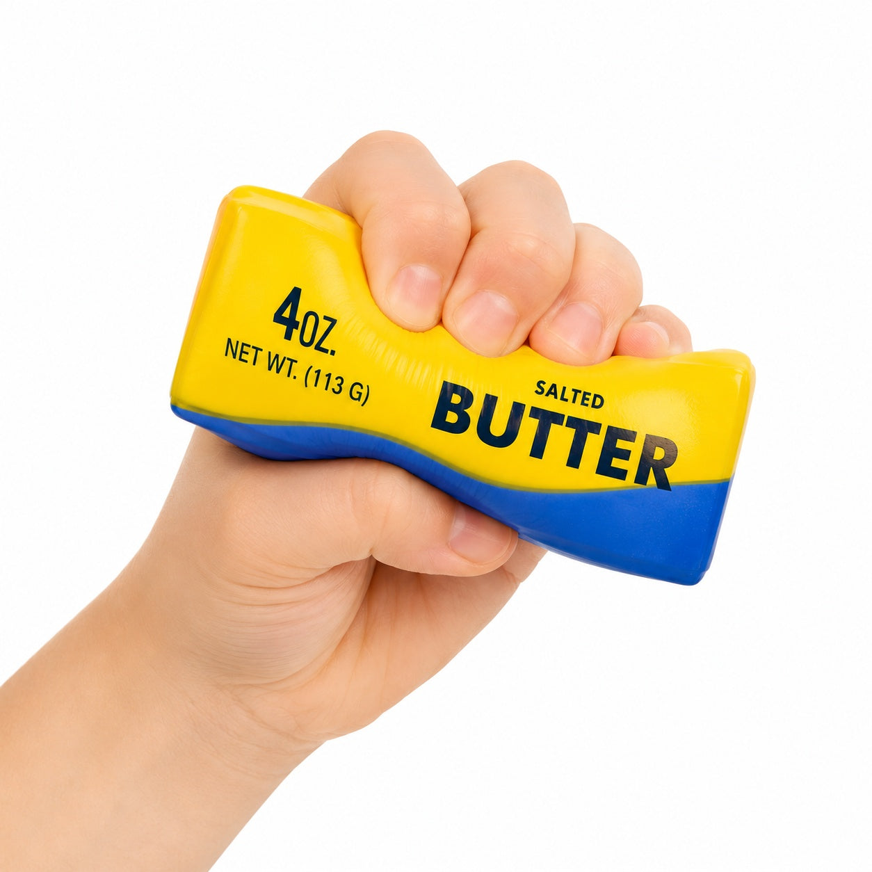 Jucarie antistres Squishy Butter 13.5cm, moale si elastica, culoare aleatorie