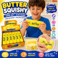Jucărie Antistres Squishy Butter Galben, 23cm Slow Rising, Super Soft, Model Unt, Relaxare
