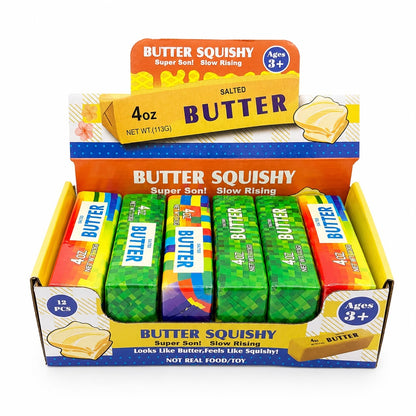 Jucărie Antistres Squishy Butter Multicolor 13 cm – Slow Rising, Moale și Elastică pentru Copii și Adulți