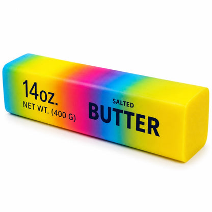 Jucărie Antistres Squishy Butter Multicolor Slow Rising, 23 x 4 cm, Super Moale și Elastică