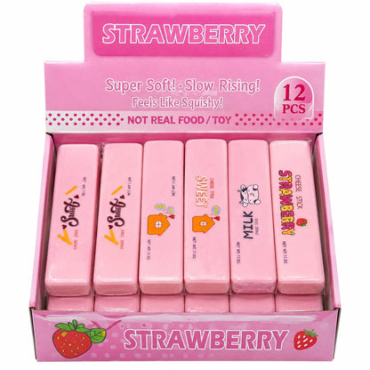 Jucărie Antistres Squishy Butter Roz, 13 cm, Moale și Elastică, Slow Rising