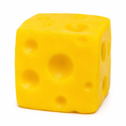 Jucărie Antistres Squishy Cașcaval 5 cm, cu Spumă în Interior, Moale și Elastică