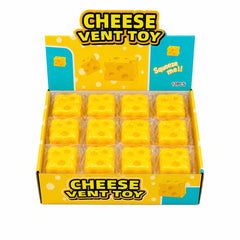 Jucarie antistres Squishy Cheese 7x7x7 cm moale si pufoasa slow rising pentru copii