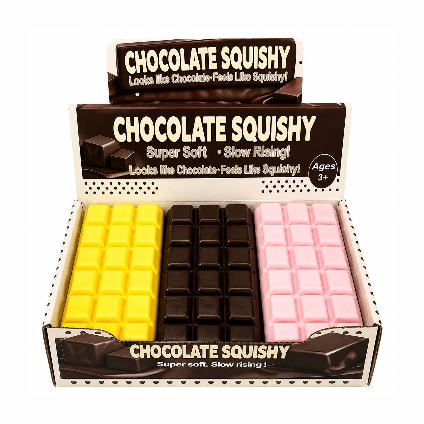 Jucărie Antistres Squishy Ciocolată, 17cm , Super Moale, Slow Rising, Model Aleatoriu