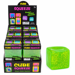 Jucărie Antistres Squishy Cub cu Sclipici, Super Moale, Slow Rising, Culoare Aleatorie, 3+ Ani