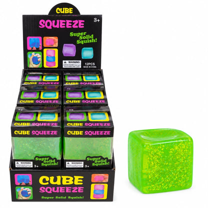 Jucărie Antistres Squishy Cub cu Sclipici, Super Moale, Slow Rising, Culoare Aleatorie, 3+ Ani