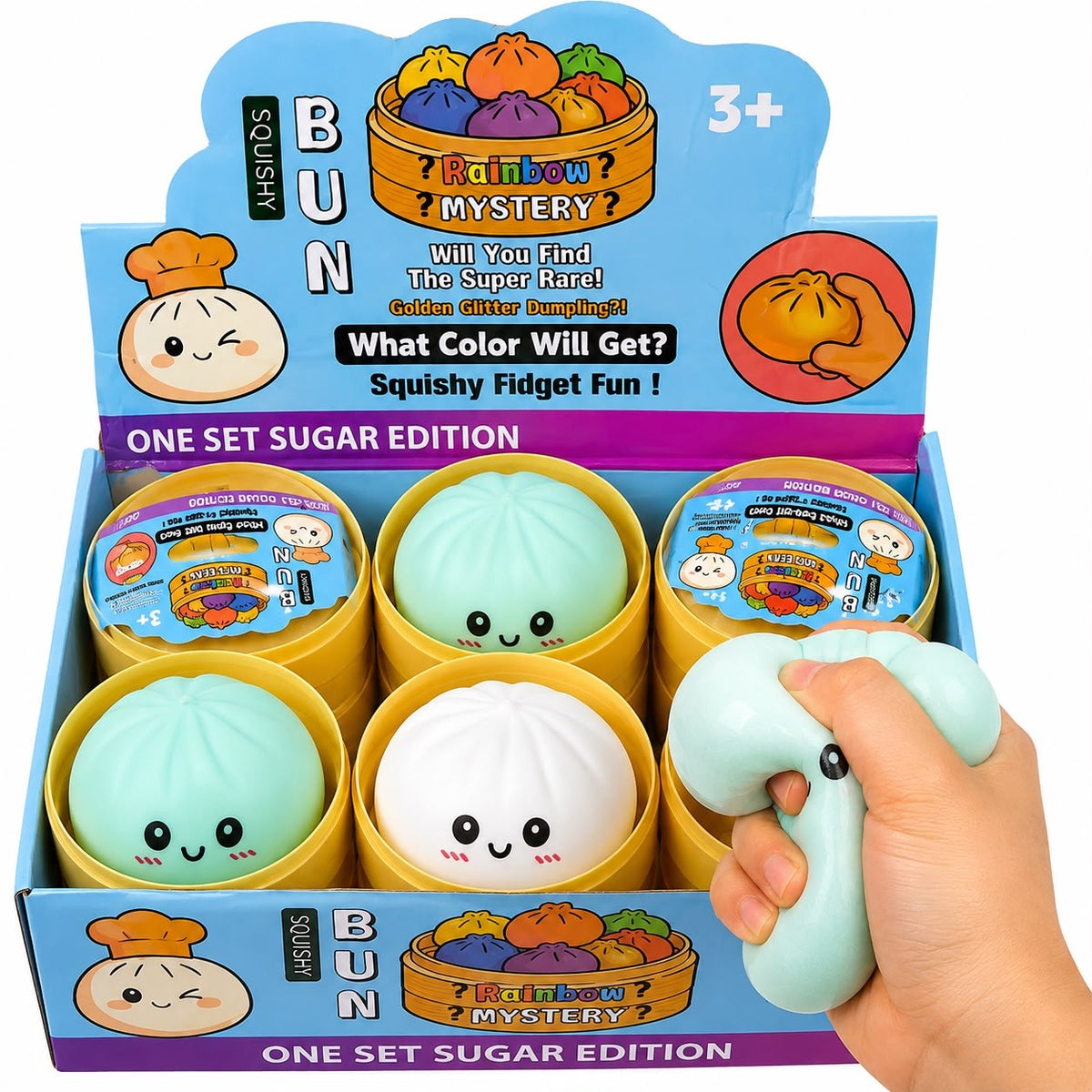 Jucărie Antistres Squishy Dumpling cu Spumă, 8.5 cm, Model Aleatoriu, Super Moale