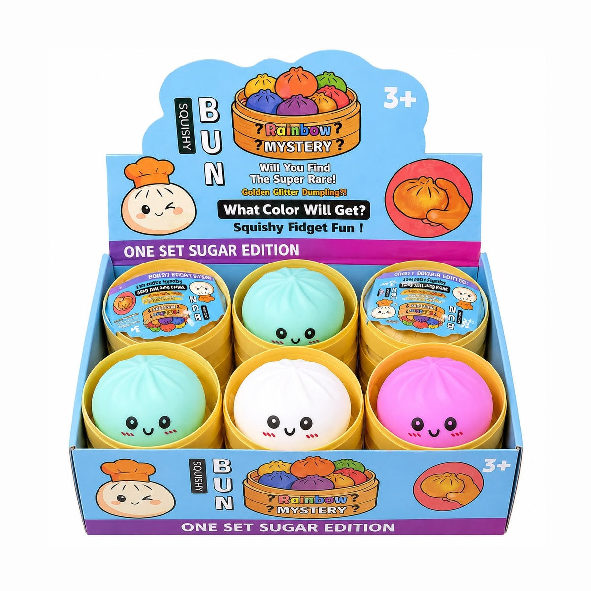 Jucărie Antistres Squishy Dumpling cu Spumă, 8.5 cm, Model Aleatoriu, Super Moale