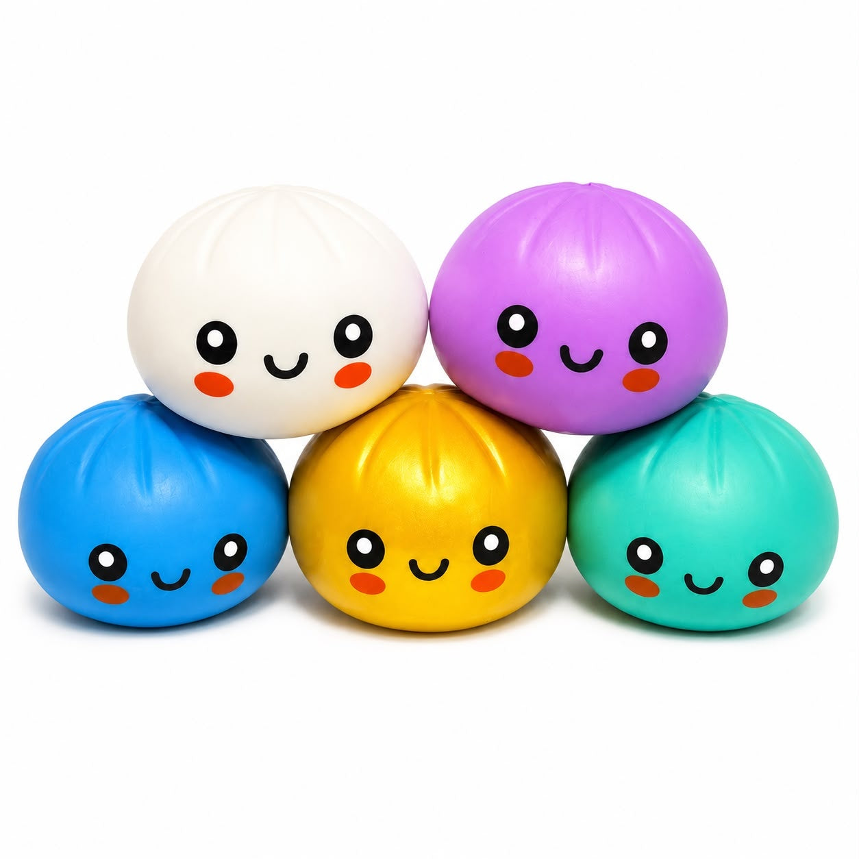 Jucărie Antistres Squishy Dumpling Gigant 15cm – Extra Moale, Elastică, Culoare Aleatorie
