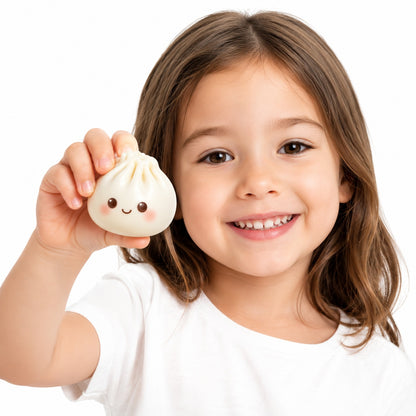 Jucarie antistres Squishy Dumpling, plic surpriza aleatorie, 18.5x14.5cm