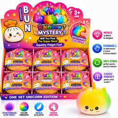 Jucărie Antistres Squishy Dumpling Unicorn cu Spumă în Interior, Culoare Aleatorie , 3+ Ani