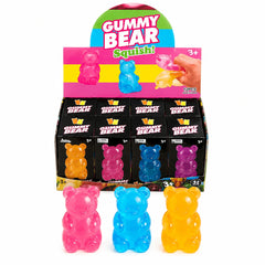 Jucarie antistres Squishy Gummy Bear 8 cm, slow rising, culori aleatorii pentru copii