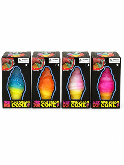 Jucarie antistres Squishy Ice Cream Cone 8cm, model inghetata colorata, culoare aleatorie