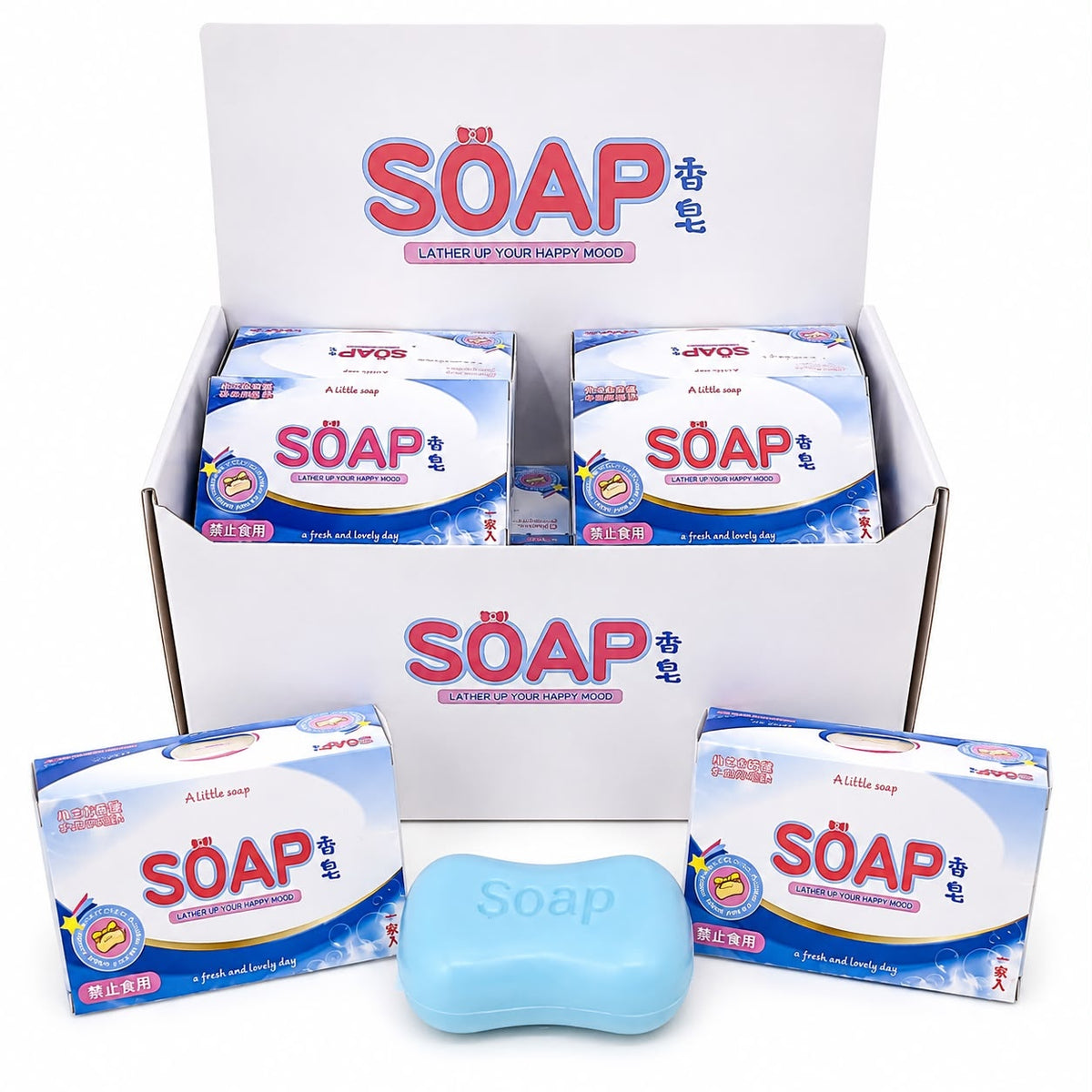 Jucărie Antistres Squishy în Formă de Săpun, din Spumă Moale, Model și Culoare Aleatorie, 3+ Ani