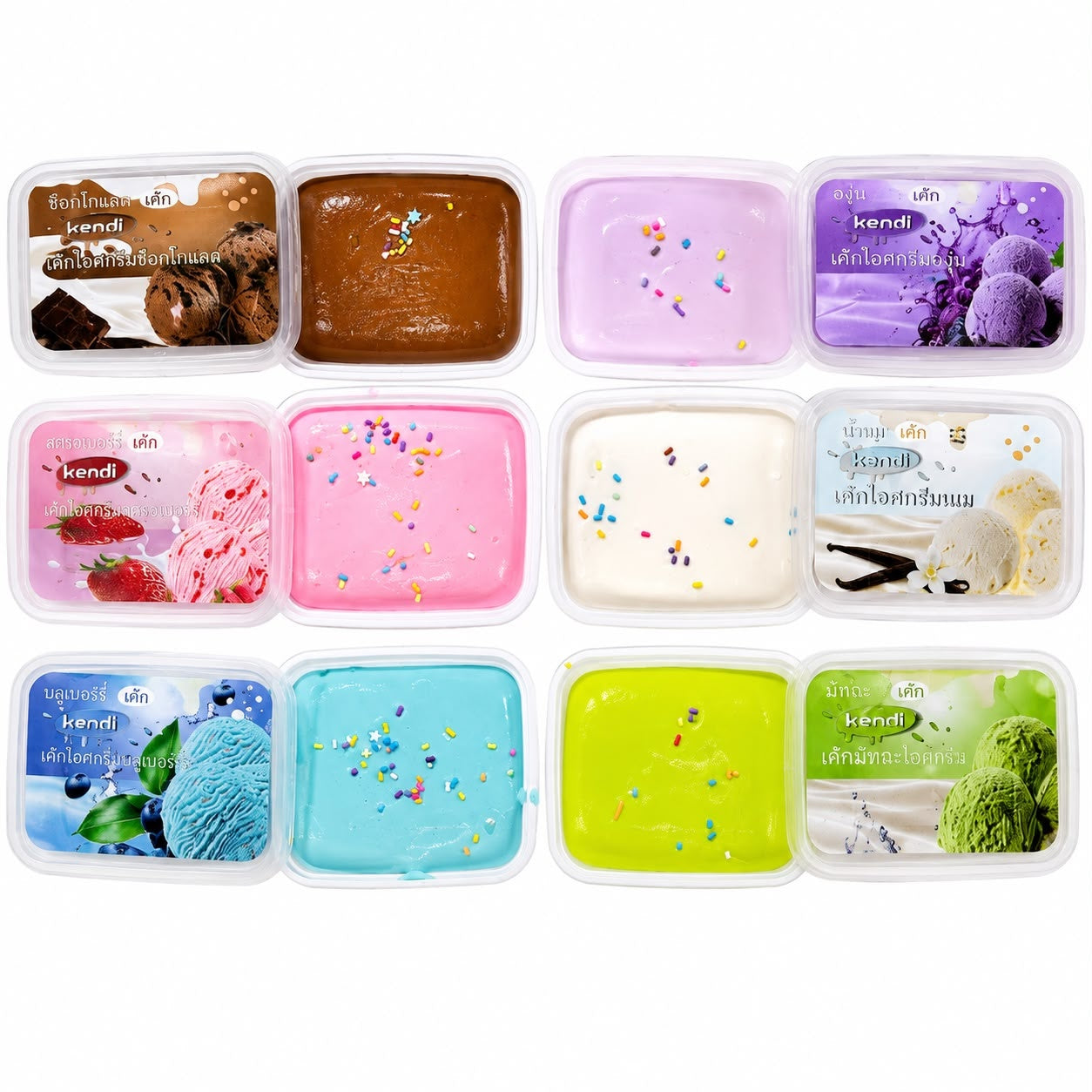 Jucărie Antistres Squishy Înghețată în Cutie, 10cm Model și Aromă Livrate Aleatoriu, Textură Moale și Elastică