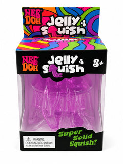 Jucărie Antistres Squishy Meduză Mare cu Sclipici 11cm – Jelly Squishy Elastică, 3+ Ani