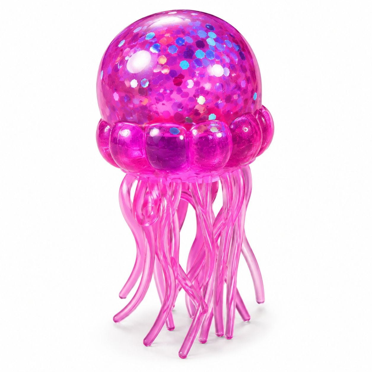 Jucărie Antistres Squishy Meduză Mare cu Sclipici 11cm – Jelly Squishy Elastică, 3+ Ani