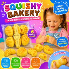 Jucărie Antistres Squishy Prăjitură, Moale și Elastică, 6 Modele, Model Aleatoriu