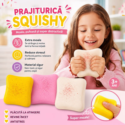 Jucărie Antistres Squishy Prăjiturică Moale – Slow Rising, Model Aleatoriu, 3+ Ani