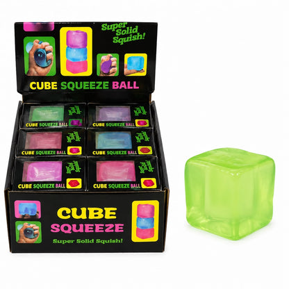 Jucărie Antistres Squishy Tip NeeDoh cu Lumini LED – Cub Senzorial Moale, Elastic, Multicolor