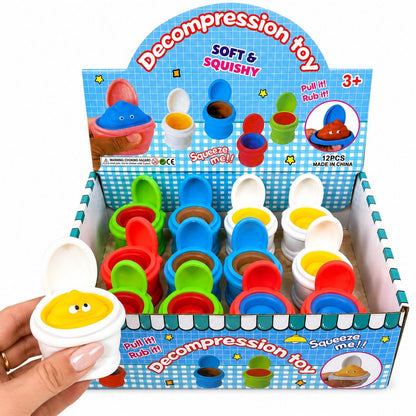 Jucărie Antistres Squishy Toaleta Amuzanta – Figură Elastică și Senzorială pentru Copii