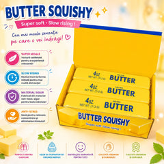 Jucărie Antistres Squishy Unt Mare – Butter Squishy Slow Rising, Super Soft, Jucărie de Relaxare