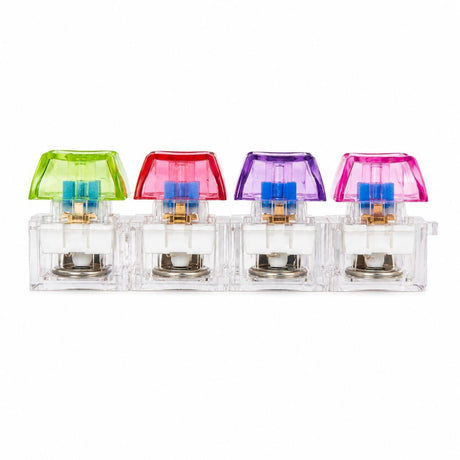 Jucărie Antistres Tastă Mecanică cu LED, 7cm – Fidget Clicker Luminos Multicolor, Buton Tastatură pentru Relaxare