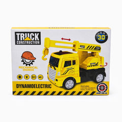 Jucarie camion cu excavator, lumini si sunete, 18 cm