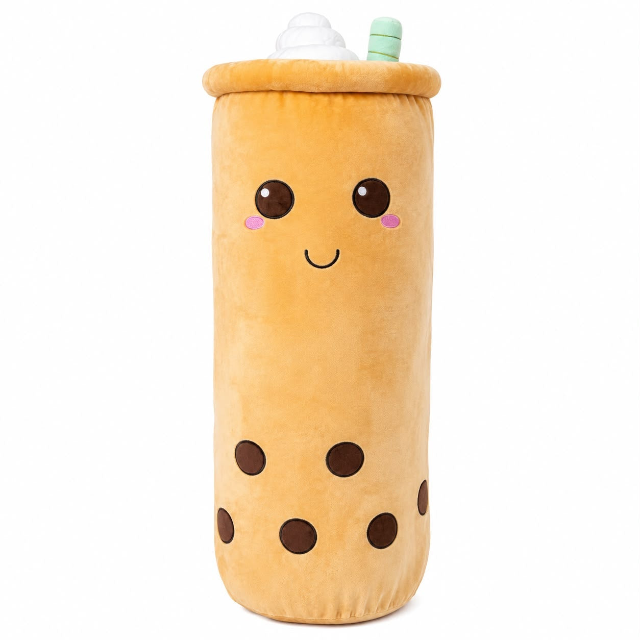 Jucărie de Pluș Bubble Tea Maro, 80 cm, Pernă Plus Gigantă, Moale și Pufoasă, Cadou pentru Copii
