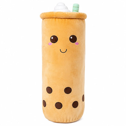 Jucărie de Pluș Bubble Tea Maro, 80 cm, Pernă Plus Gigantă, Moale și Pufoasă, Cadou pentru Copii